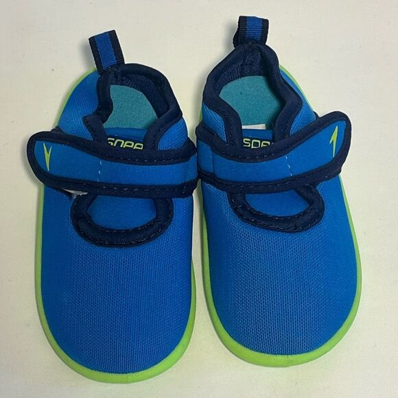 Speedo Surfwalker Water Shoes Blue Lime Green Size Small - Picture 1 of 11